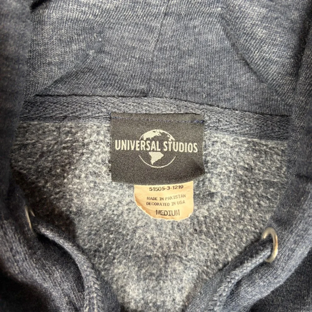 Universal Studios‎ Hoodie Men's M Orlando Resort Gray Zip Up Popeye Characters